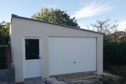 Garage indépendant béton enduit DOIZON par ABRIDIS